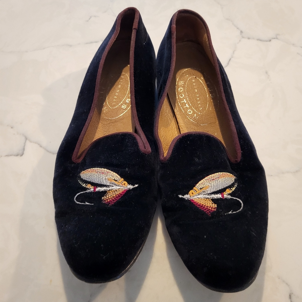 Stubbs and Wootton velvet slipper